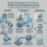 Brain-Computer Interfaces: The Next Frontier in Workplace Tech Infographic about Brain-Computer Interfaces (BCIs) for workplace productivity, detailing neural control solutions, enterprise implementation roadmaps, and the projected BCI market growth by 2030.