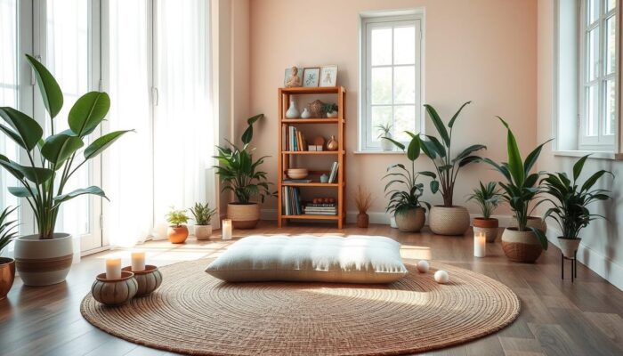 Comfortable meditation space