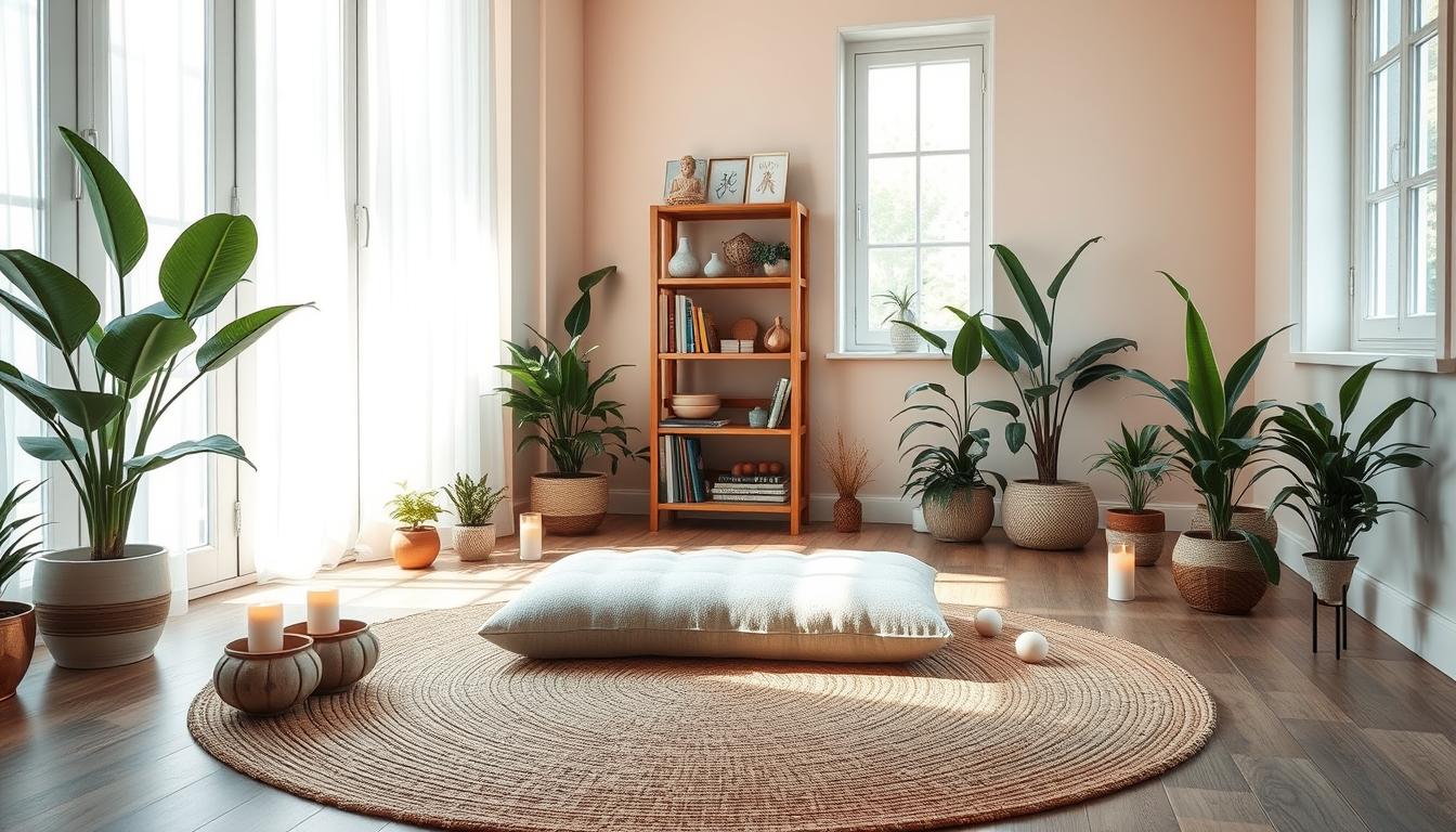 Incorporating Meditation into Your Daily Routine Comfortable meditation space