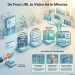 Infographic titled 'Create Studio-Quality Videos with AI: A Guide to HeyGen' illustrating the simple 3-step process to generate professional videos from scripts without a camera. It highlights key features like realistic AI avatars, instant content localization in over 175 languages, and massive time and cost savings for marketing and training compared to traditional studio shoots.