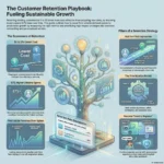 SmartKeys infographic outlining customer retention strategies for sustainable growth, covering the economics of lower acquisition costs, retention rate benchmarks, and core pillars like seamless onboarding and personalized experiences.