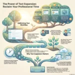 Speed Up Repetitive Typing with Text Expansion Shortcuts and Snippets Productivity infographic highlighting the power of text expansion shortcuts and dynamic content snippets to speed up repetitive typing and optimize professional workflows.