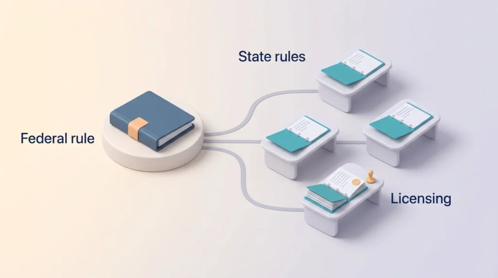BNPL Regulation Shift to States CFPB BNPL rule set aside as oversight moves to separate state rules, with one state furthest ahead on a licensing regime.