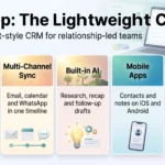 folk.app Review 2026: Pricing, Features & Lightweight CRM Verdict Infographic for a folk.app review showing the lightweight CRM's spreadsheet grid, multi-channel sync, built-in AI, mobile apps and its limits.