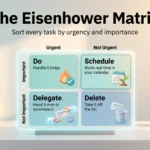 Using the Eisenhower Matrix for Efficient Task Prioritization Eisenhower Matrix infographic: a 2x2 grid that sorts tasks by urgency and importance into Do, Schedule, Delegate and Delete quadrants.