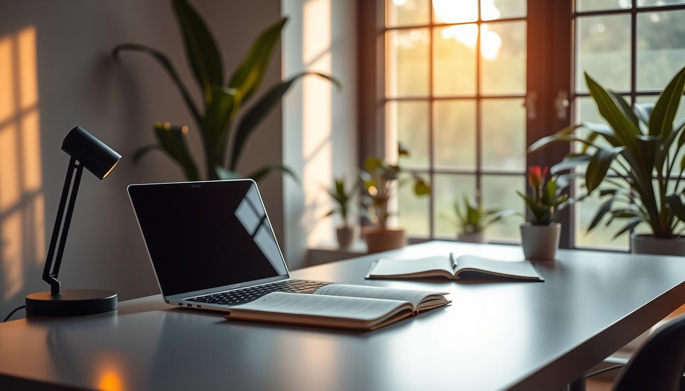 workspace lighting focus